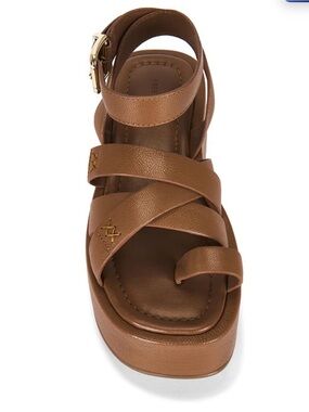 Free People Brown Flatform Wedge Sandals
